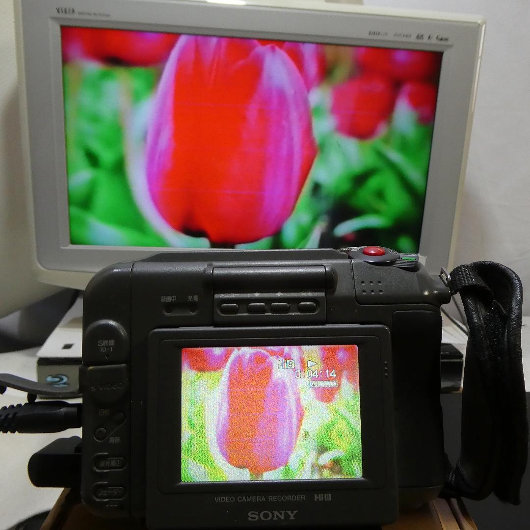 ソニーCCD-SC55【動作良好】VideoHi8ビデオカメラ　ダビングに最適