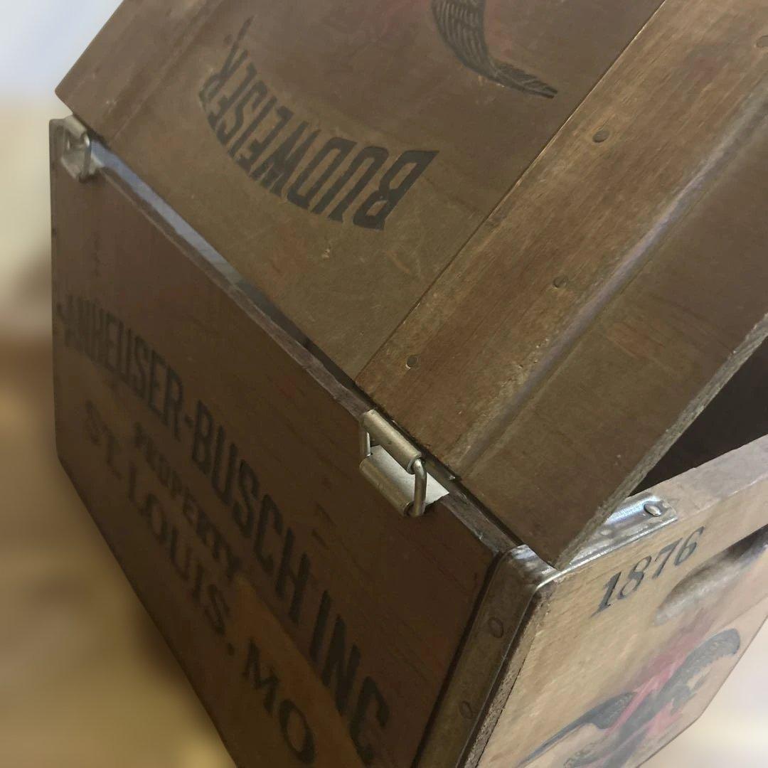 Budweiser ヴィンテージ木製ボックス　ビールボックス　1876 大サイズ