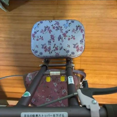 花柄シルバーカー 折りたたみ式 4輪介護用歩行器