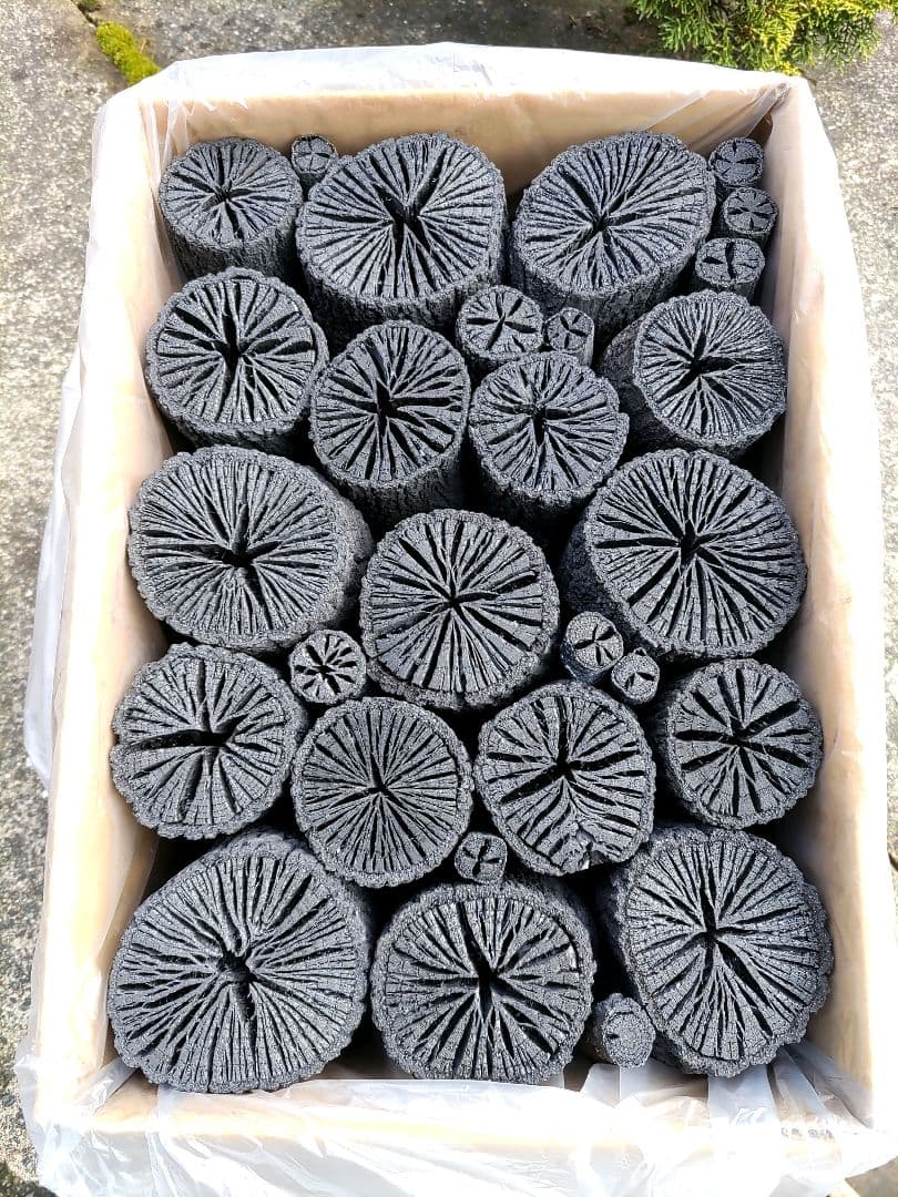 【 伊予の切炭 】太め菊炭特選 約6kg クヌギ炭