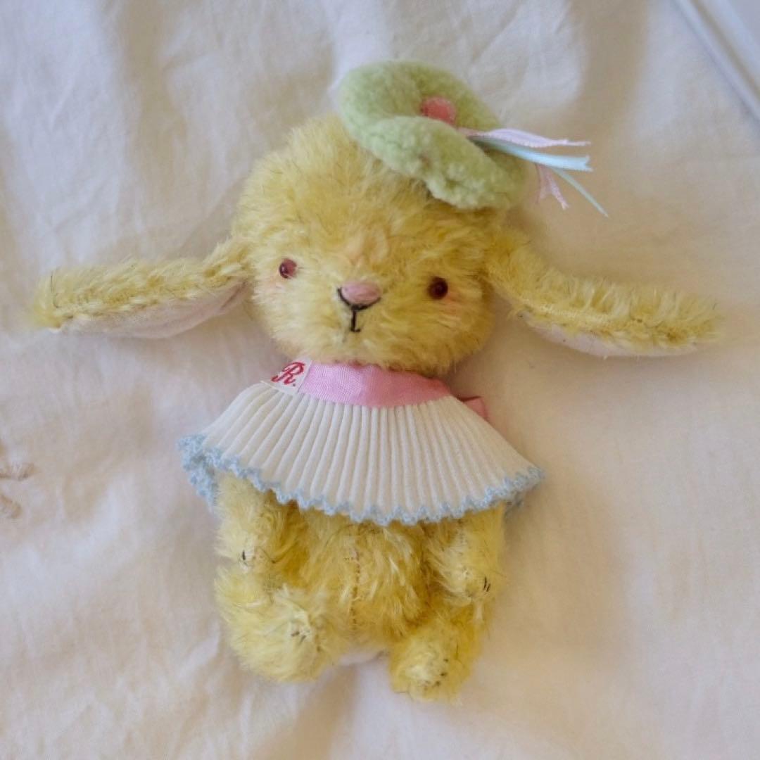 お耳がかわいい仔兎 アーティストベア テディバニー 海外作家様 ハンドメイド
