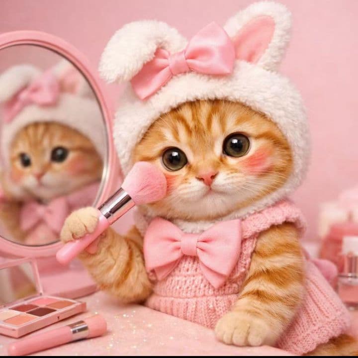 猫ちゃんパネル生地ハンドメイド トイプ–ママ
