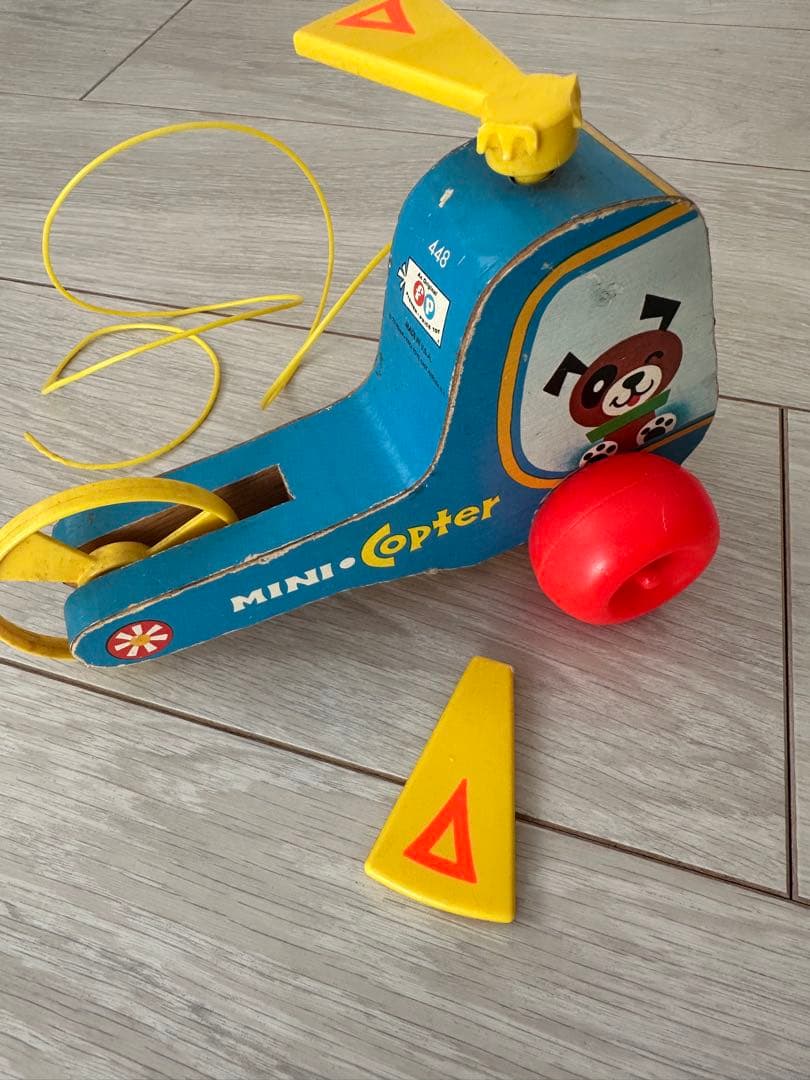 フィッシャープライス木製おもちゃヴィンテージ 1970年