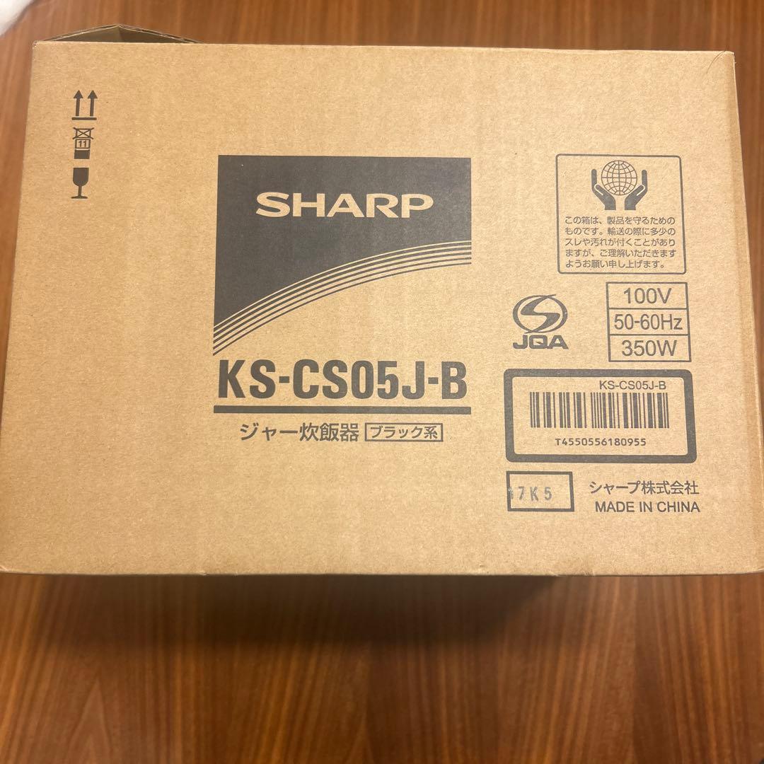 SHARP KS-CS05J ジャー炊飯器（3合炊きタイプ）