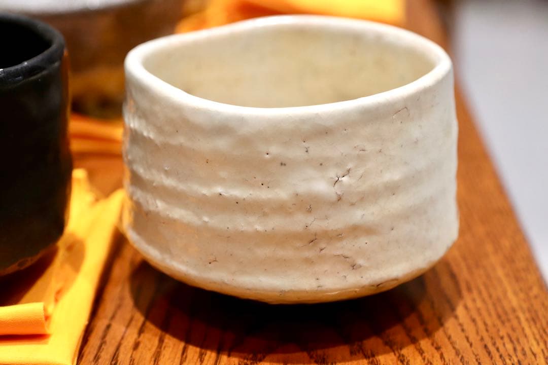 GMIO169○北村圭泉 圭泉窯 粉引茶碗 最高級 丹波焼 丹波篠山 陶磁器