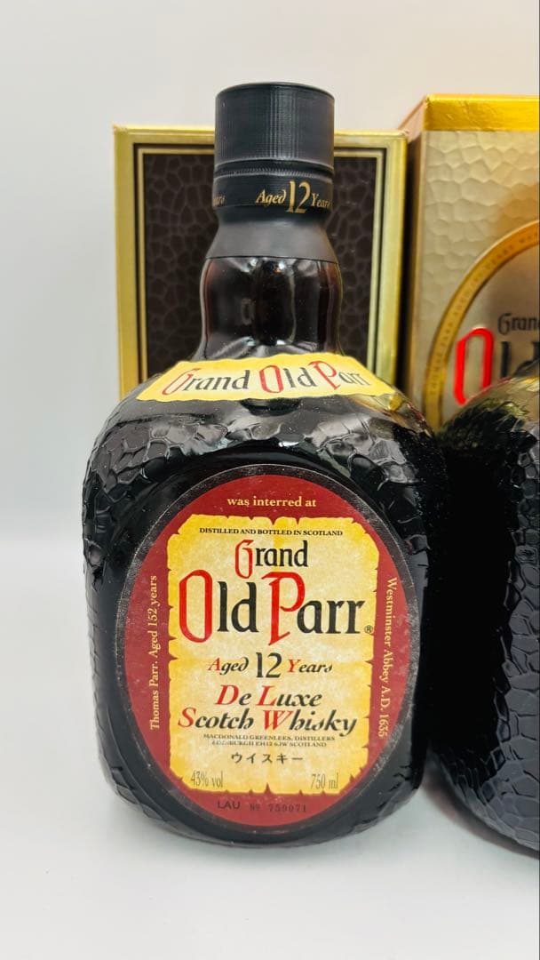 オールドパー12年 4本セット 750ml まとめ売り スコッチウイスキー古酒①
