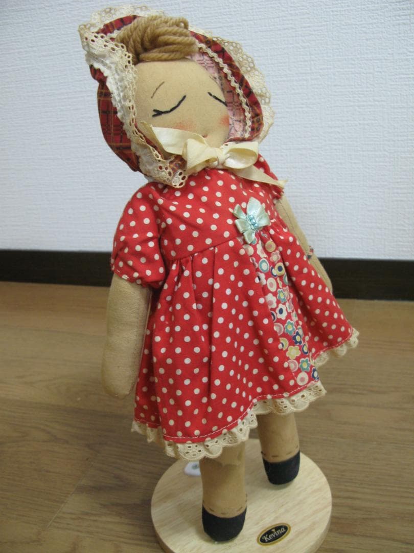 ハンドメイド　カントリードール　ぬいぐるみ　布人形　36cm