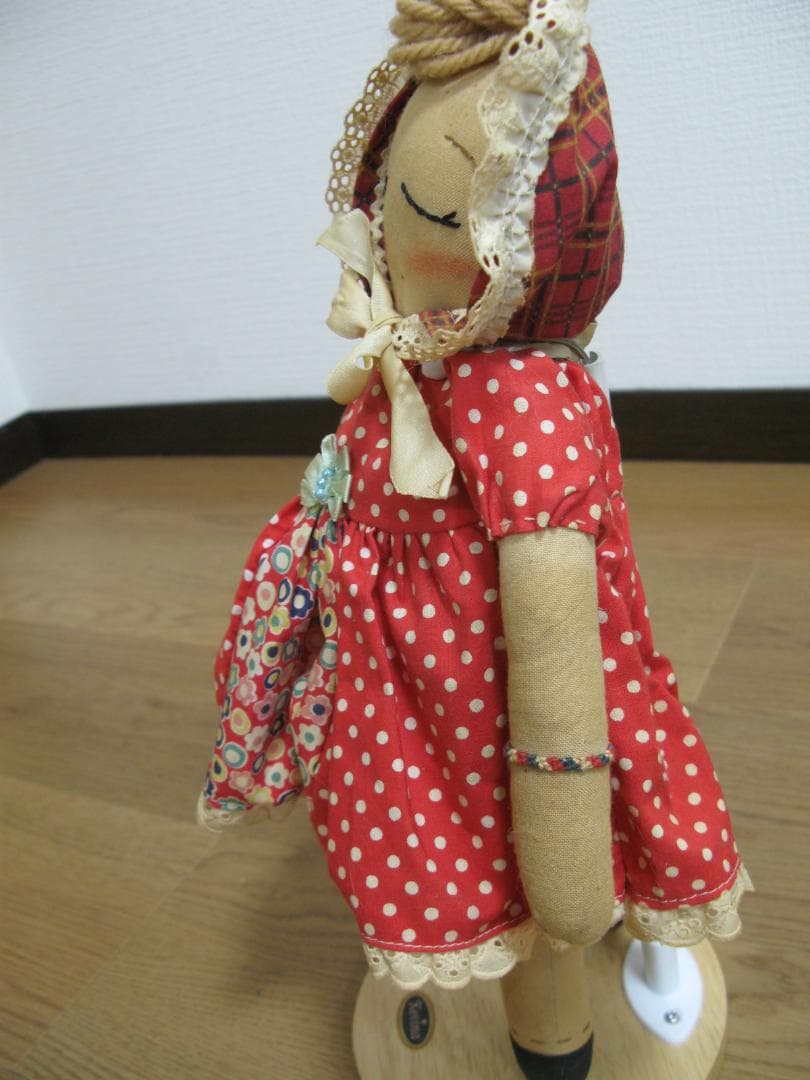 ハンドメイド　カントリードール　ぬいぐるみ　布人形　36cm