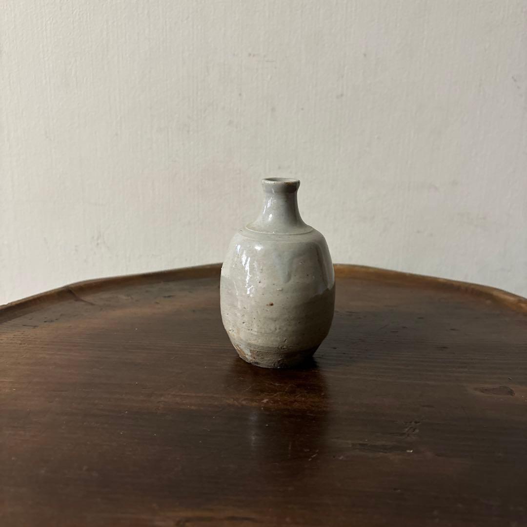 古い美濃　瀬戸小徳利　江戸　明治　花入　酒器　アンティーク　古道具　花器　李朝
