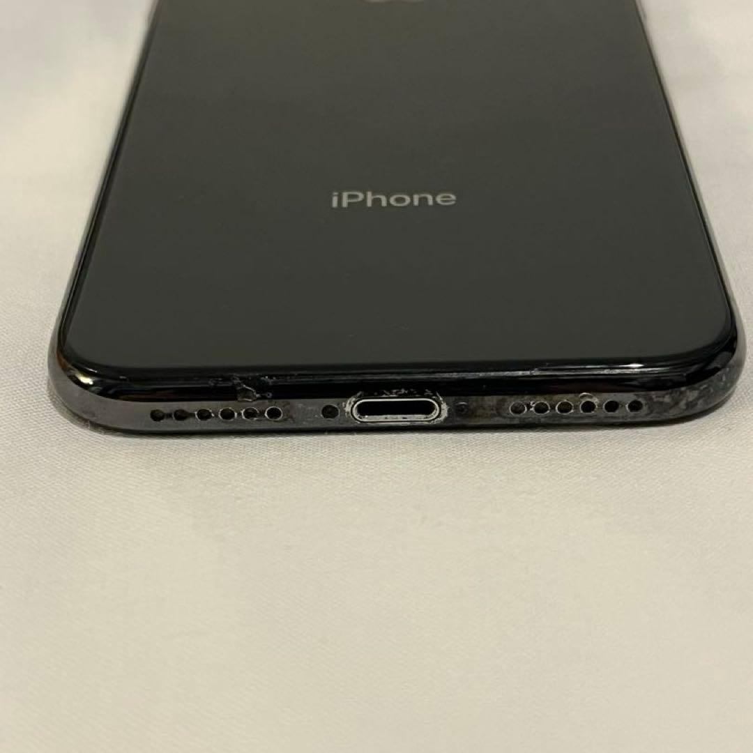 ぶ*中様 iPhone X 256GB ブラック SIMロック有 画面ヒビ有