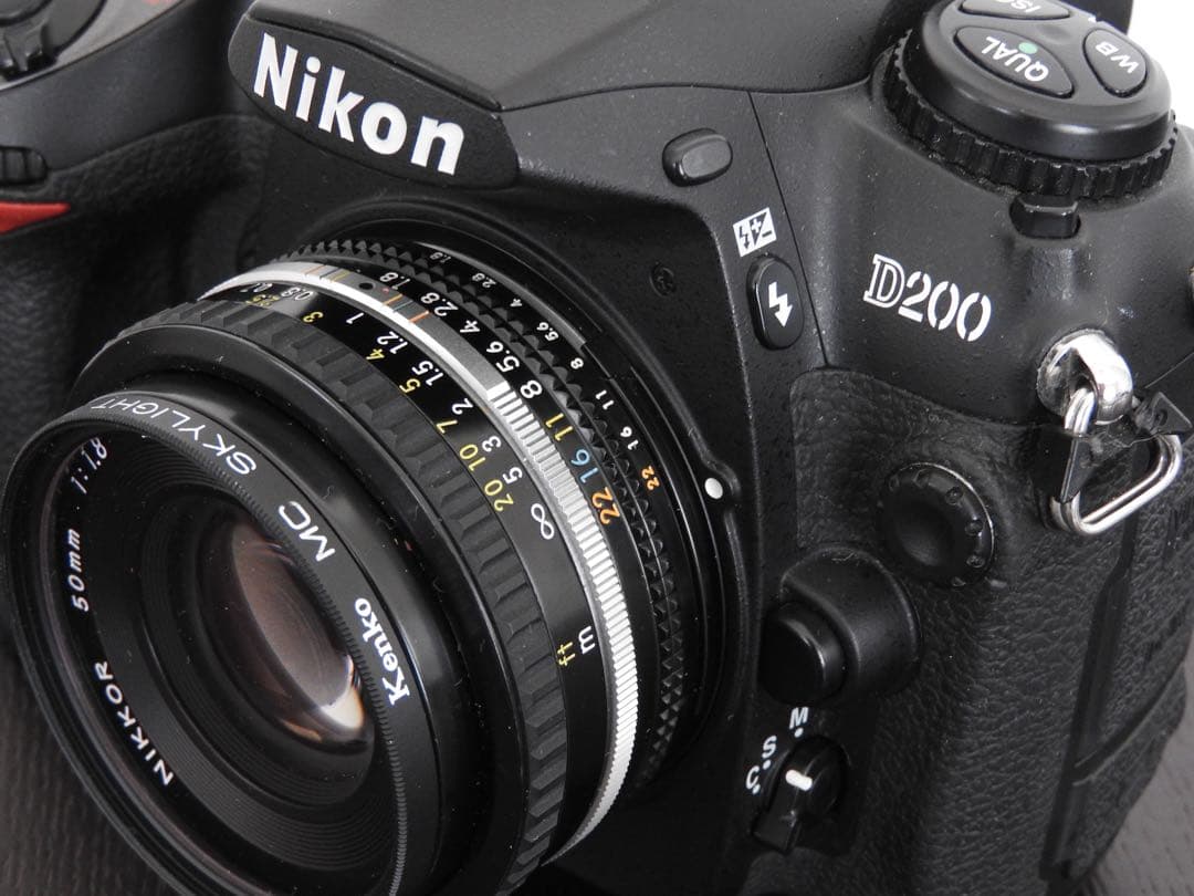 Nikon D200 NIKKOR 50mm f1.8 単焦点 オールドレンズ