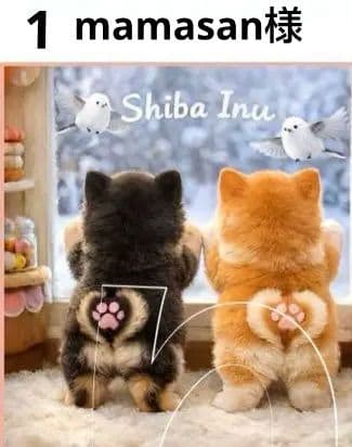 オーダーページ　ハンカチ　柴犬さん柄ハンドメイド1/31