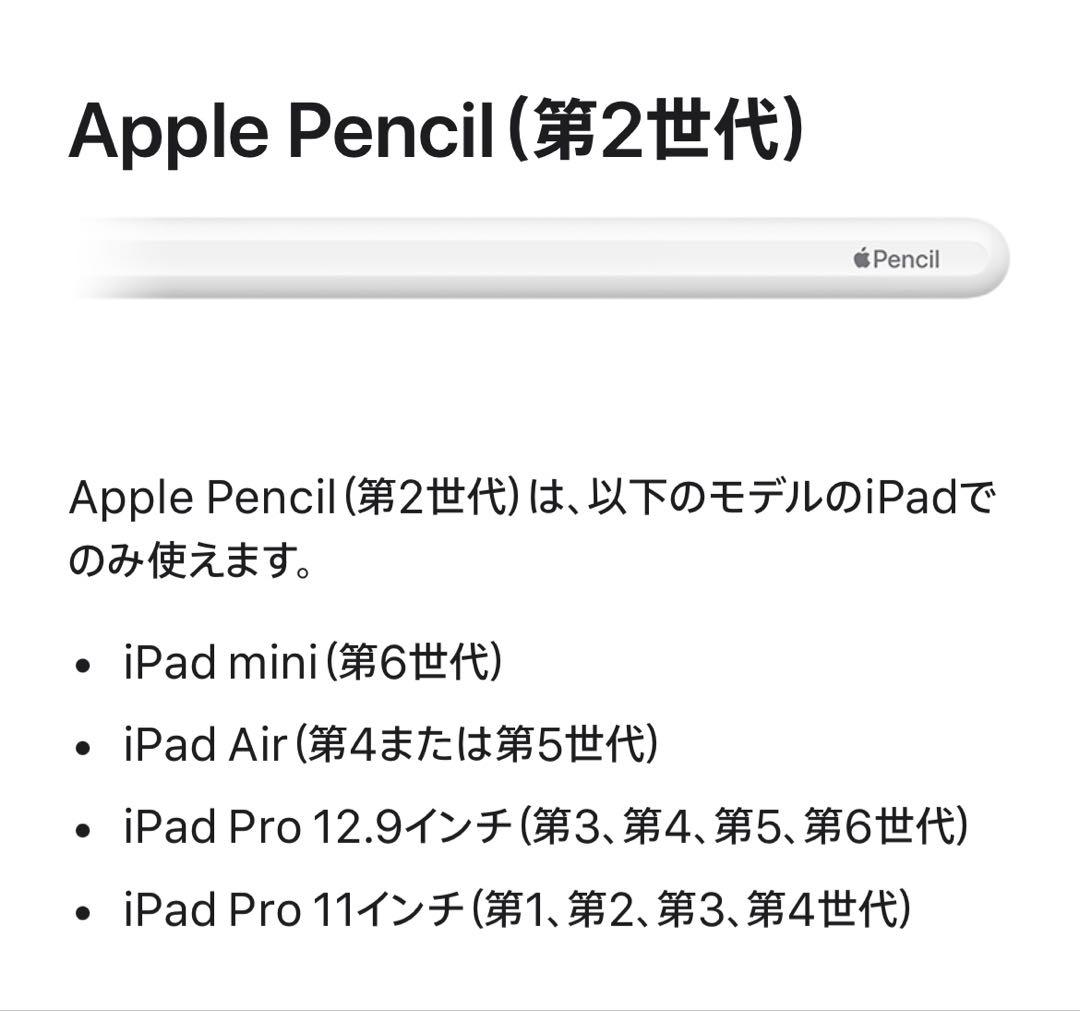 Apple Pencil (第2世代) 型番 A2051