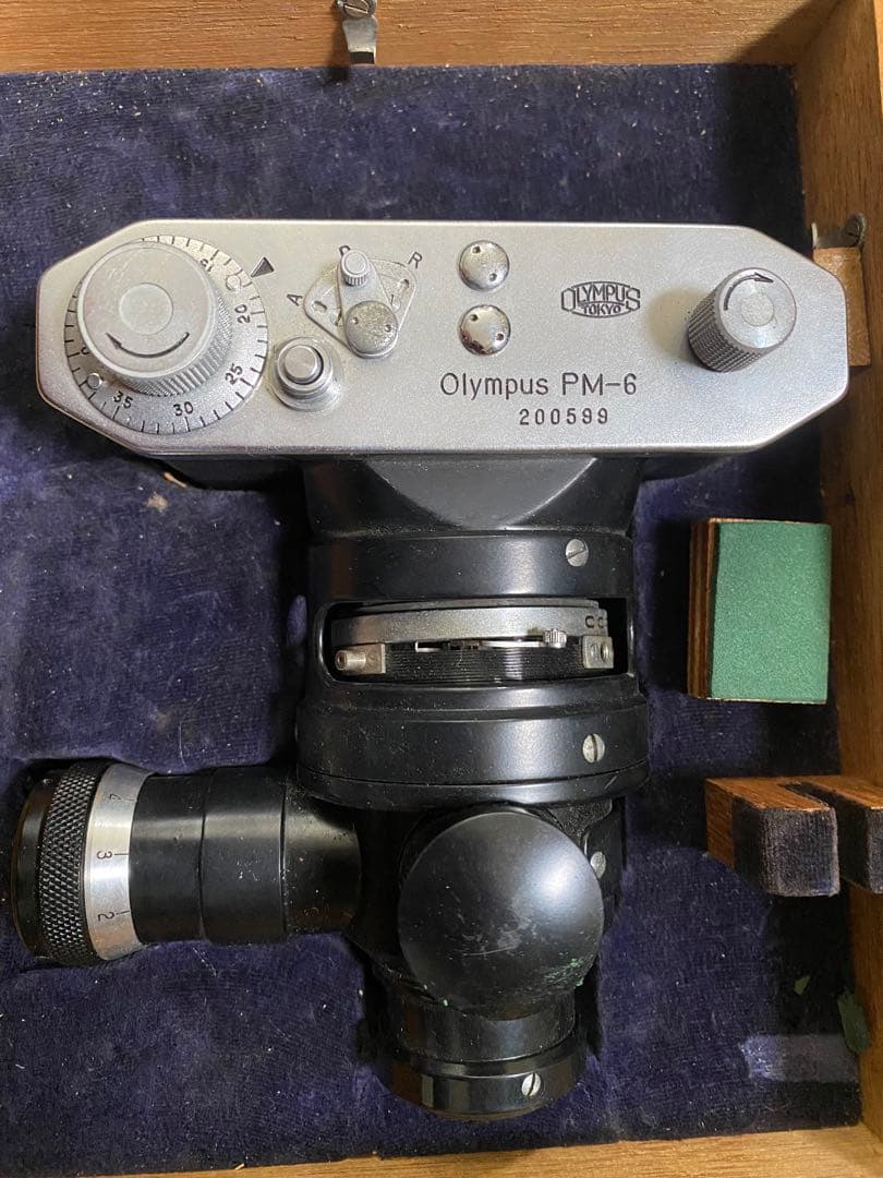 値下げ最終　Olympus PM-6 フィルムカメラ 木箱付き