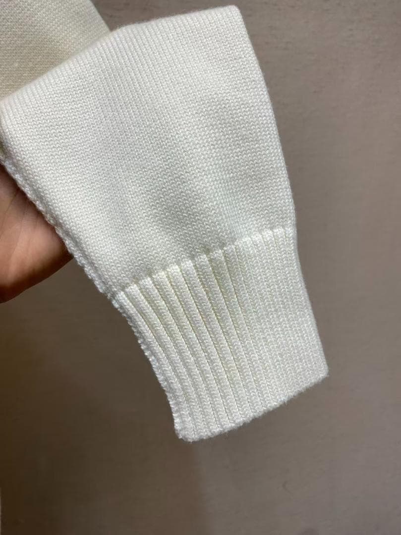 amiハート刺繍 ホワイトニットセーター S