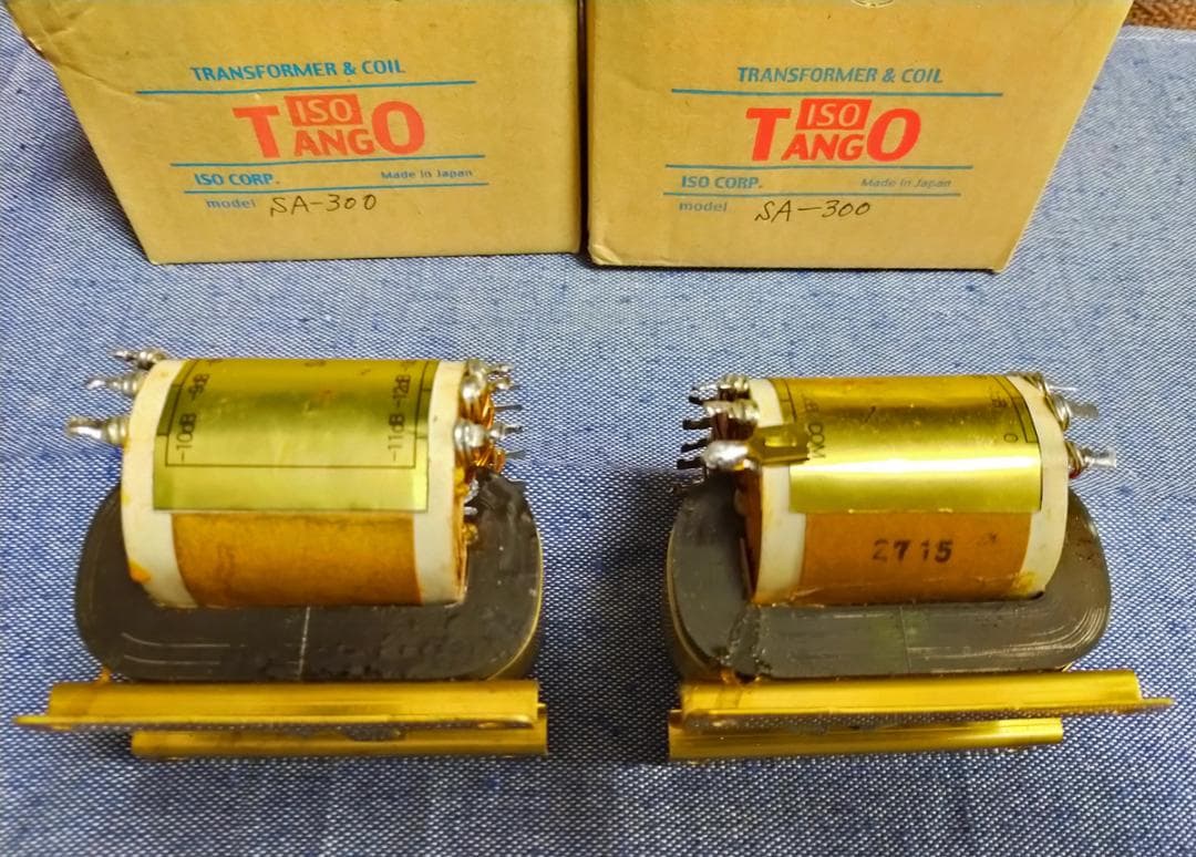 TANGO　SA-300　トランス式アッテネーター　ペア　資料添付