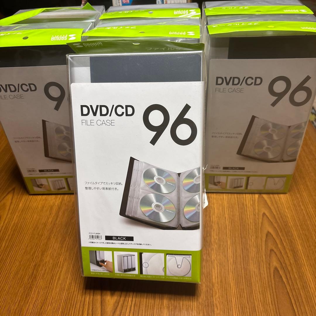 新品未使用 サンワサプライ DVD CD... 96枚収納　ブラック7ケース
