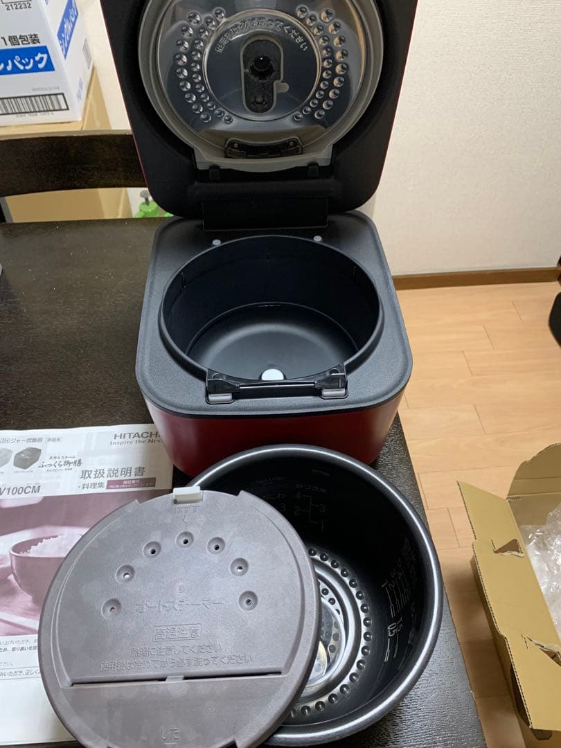 美品　RZ-V100CM 日立 HITACHI 炊飯器 5.5合 ふっくら御膳