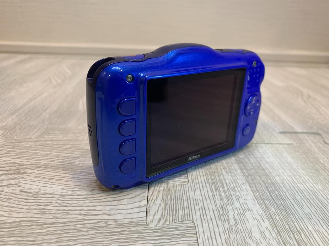 【美品・完動品】★防水コンデジ Nikon COOLPIX S32 ブルー★