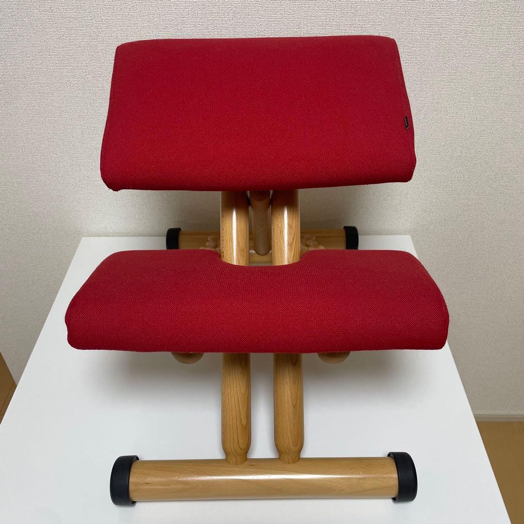 【Stokke／Varier】バランスチェア（レッド） ストッケ／バリエール