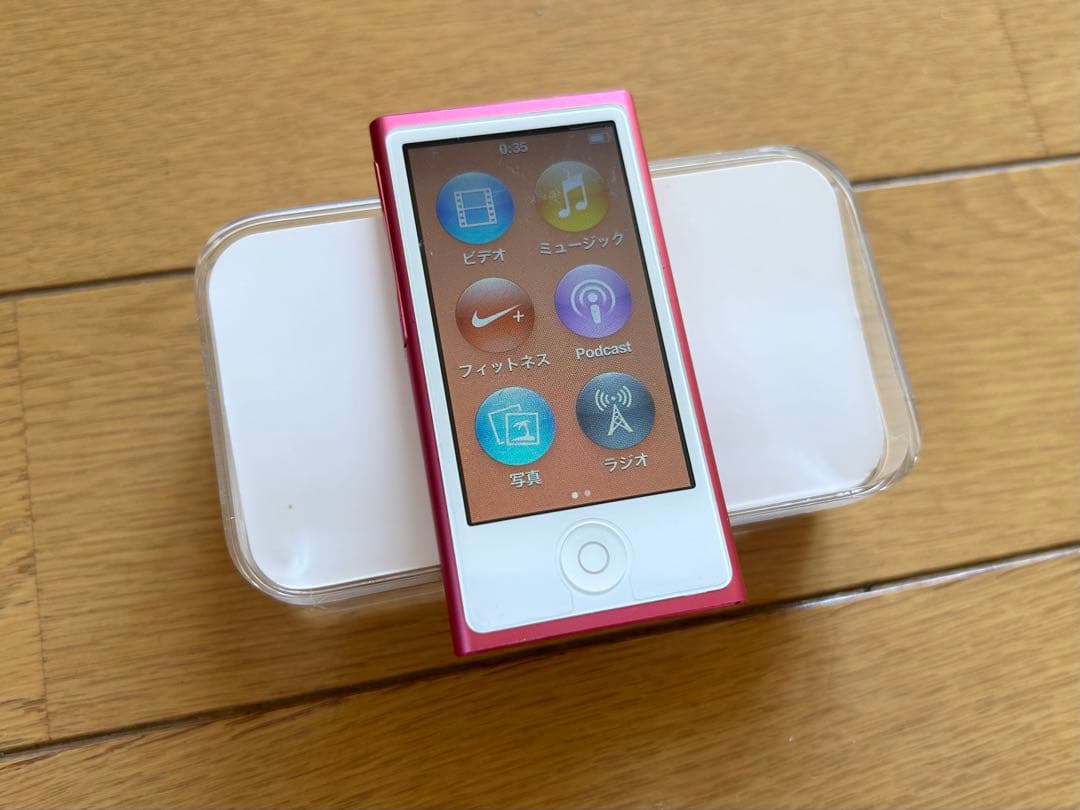 (美品)Apple iPod nano 第7世代 16GB ピンク イヤフォン