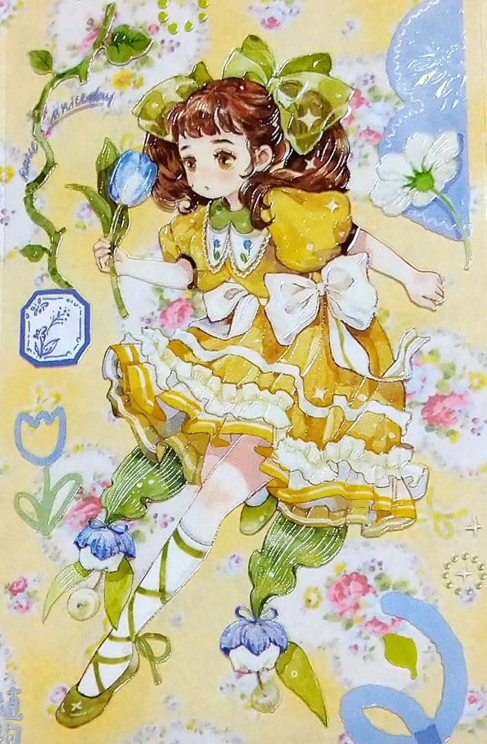 ✩再販✩J883＃一日小田园(水晶)野柚切り売り海外人物マステ女の子