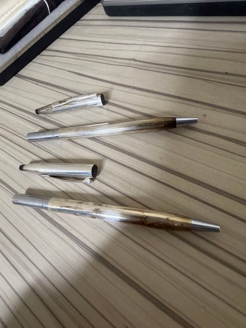 ヴィンテージSterling Silver 純銀CROSS ボールペン 2本