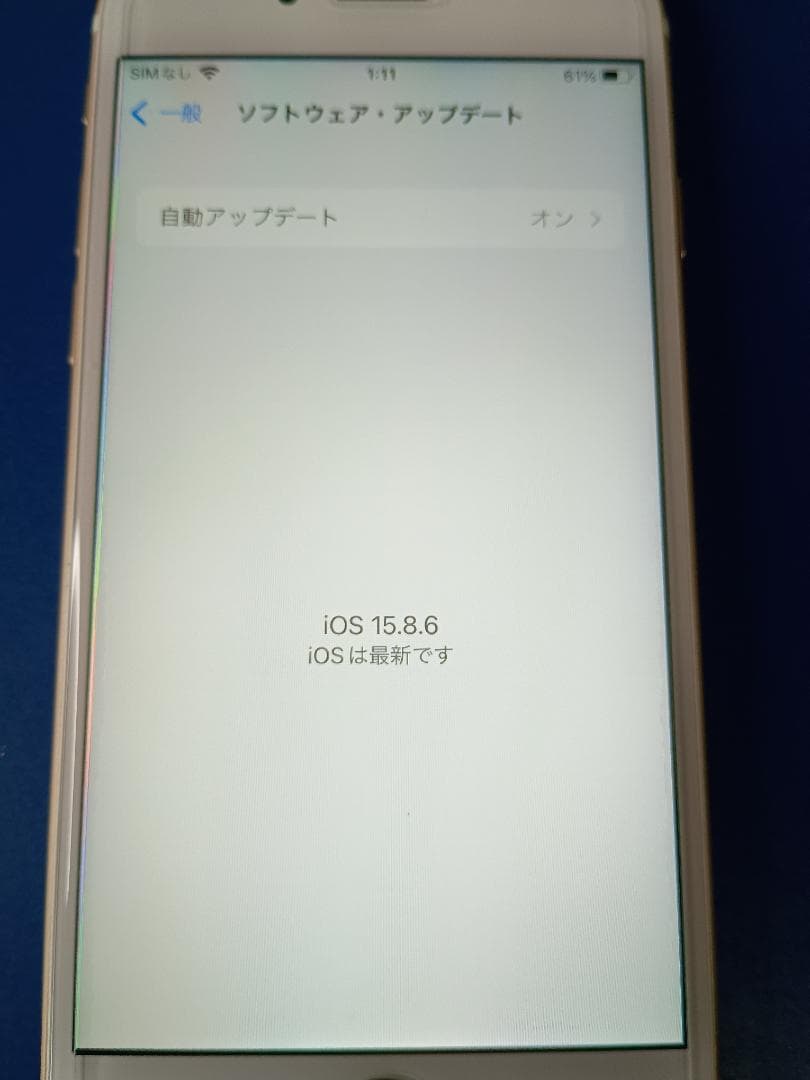 iPhone6s　64GB　SIMフリー　ゴールド　初期化済　iOS15.8.6