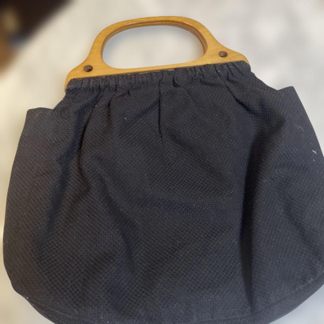 フランス　手刺繍　ハンドメイド　バック　美品