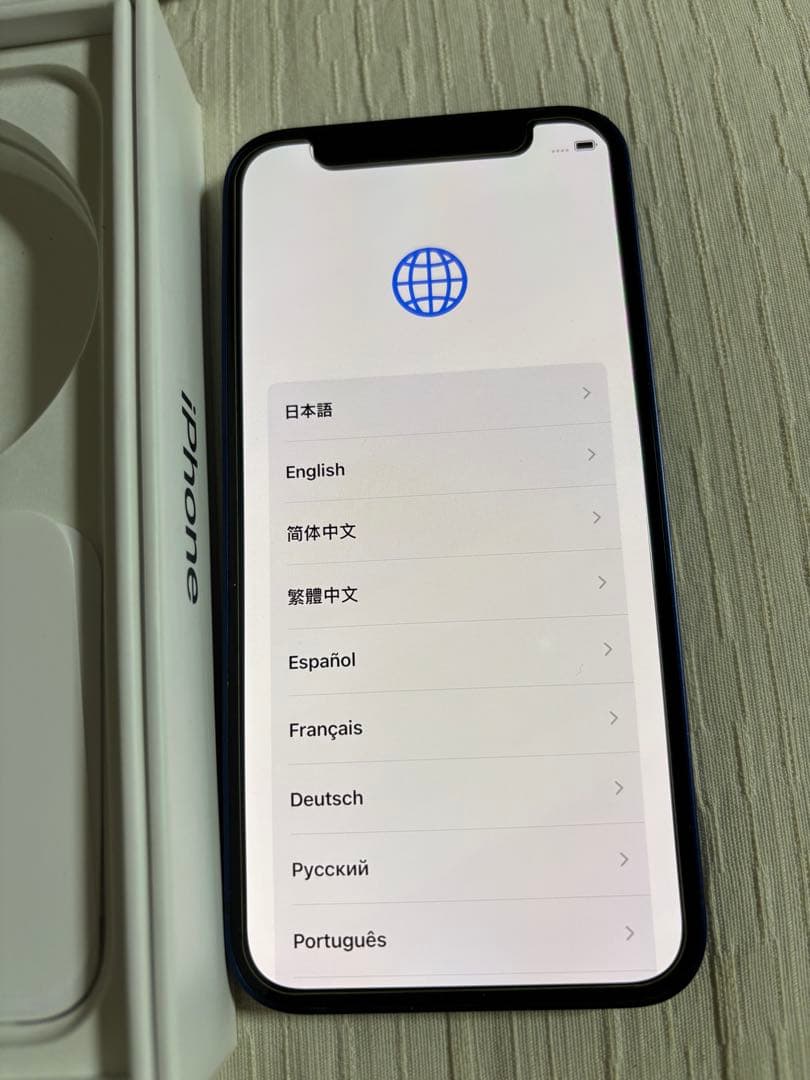 Apple iPhone 12 mini 青 本体