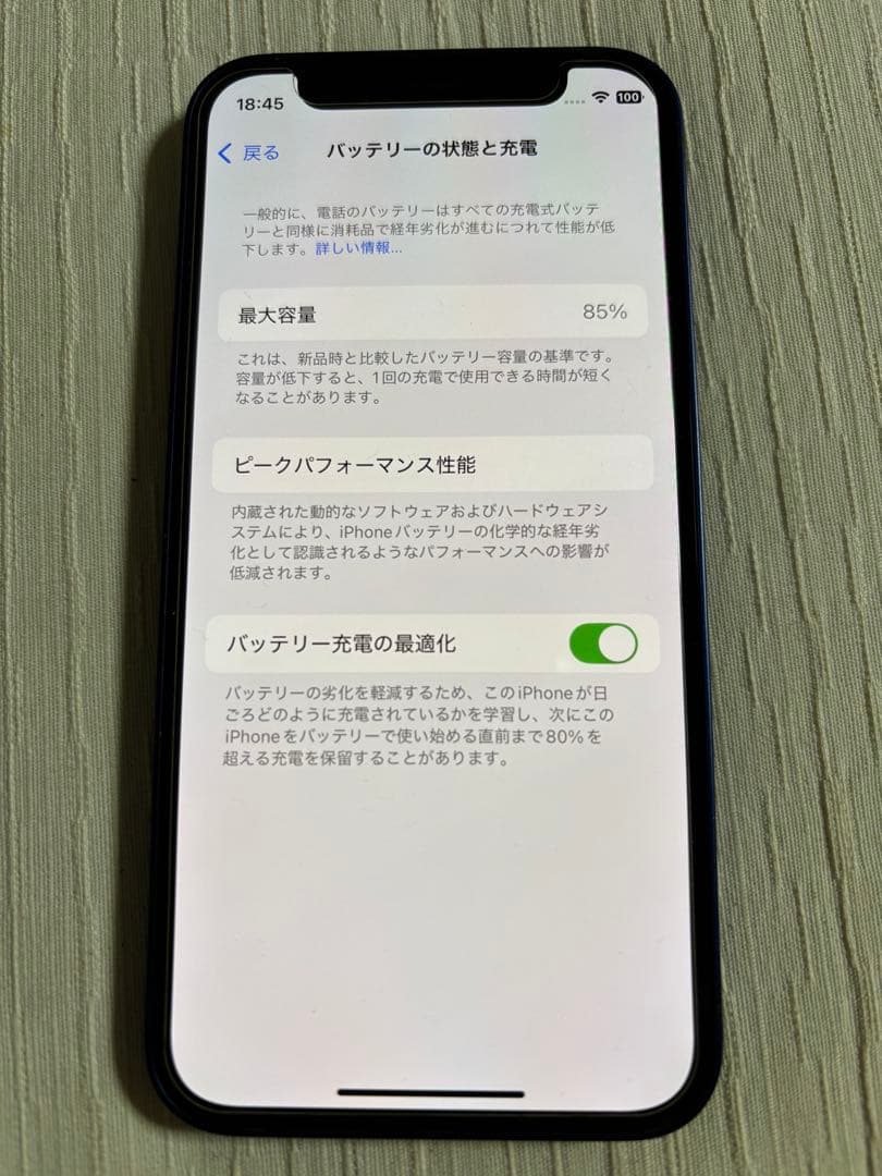 Apple iPhone 12 mini 青 本体