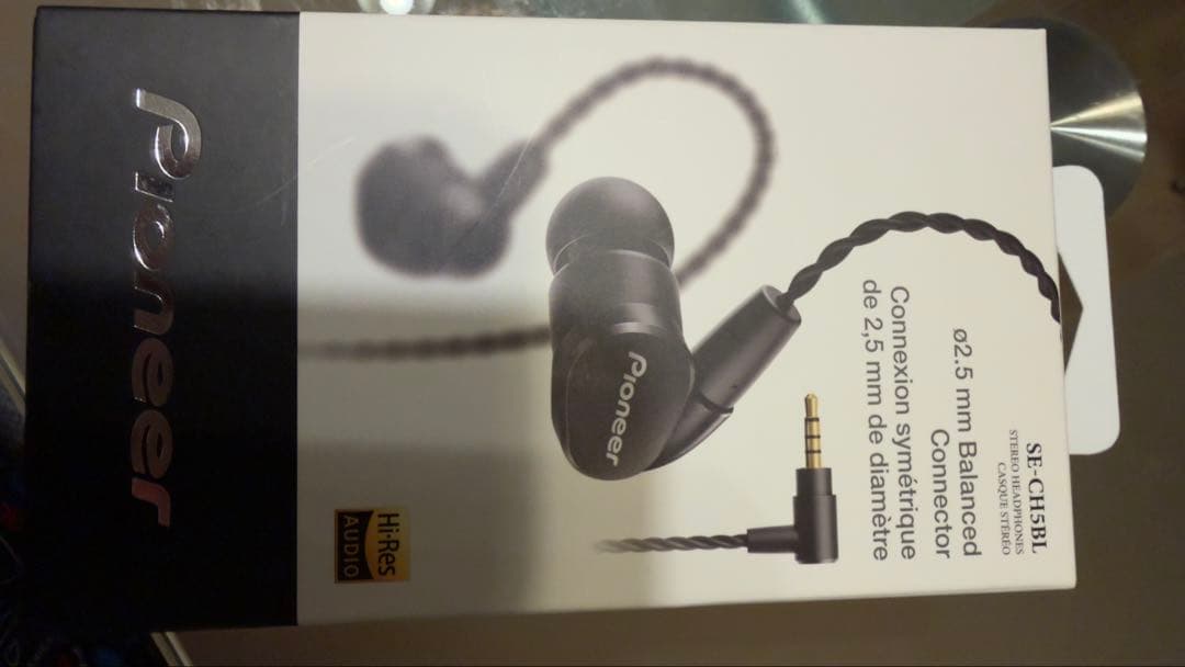 Pioneer SE-CH5BL ハイレゾ対応　有線イヤホン　バランス接続