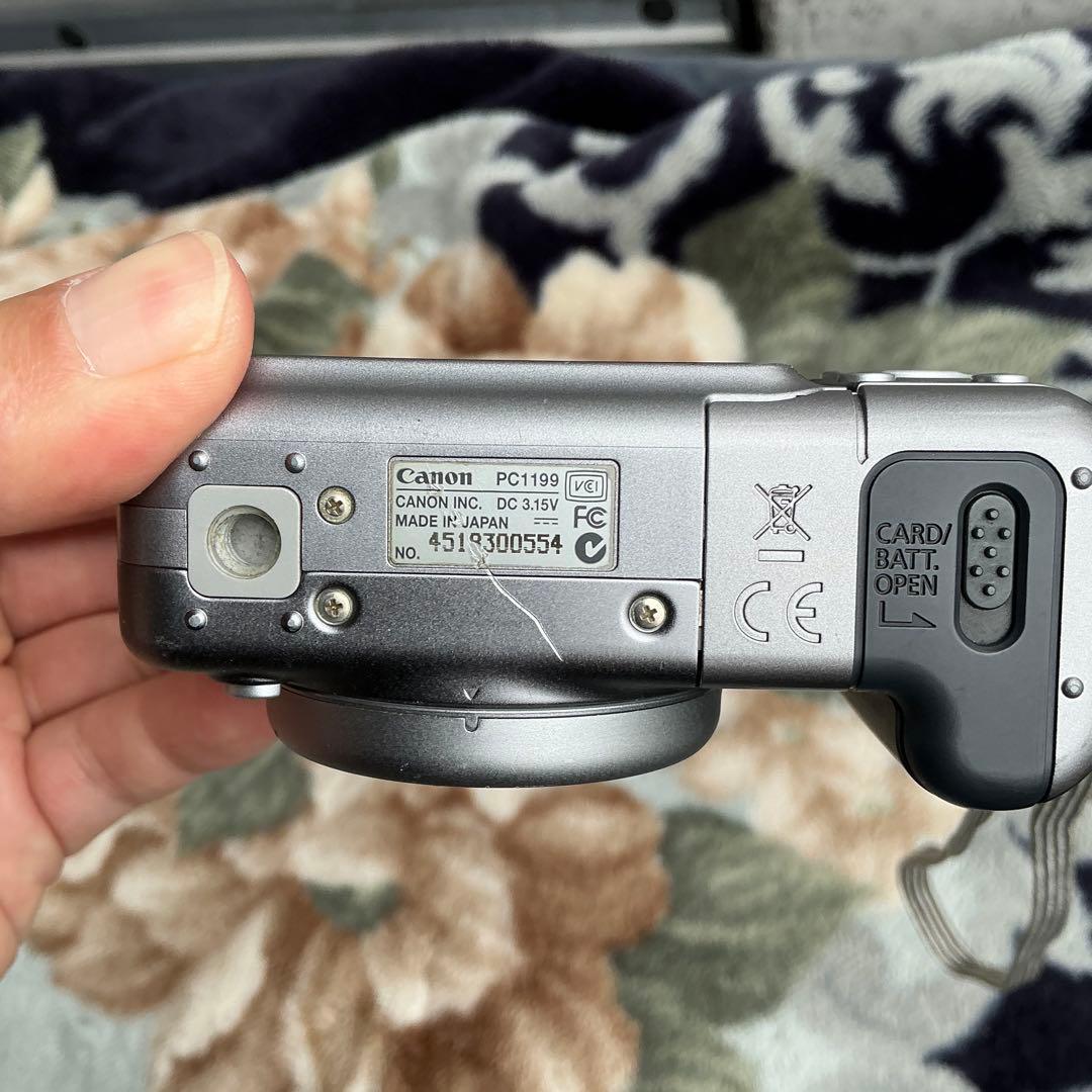 希少品 Canon PowerShot A710 IS オールドコンデジ 電池