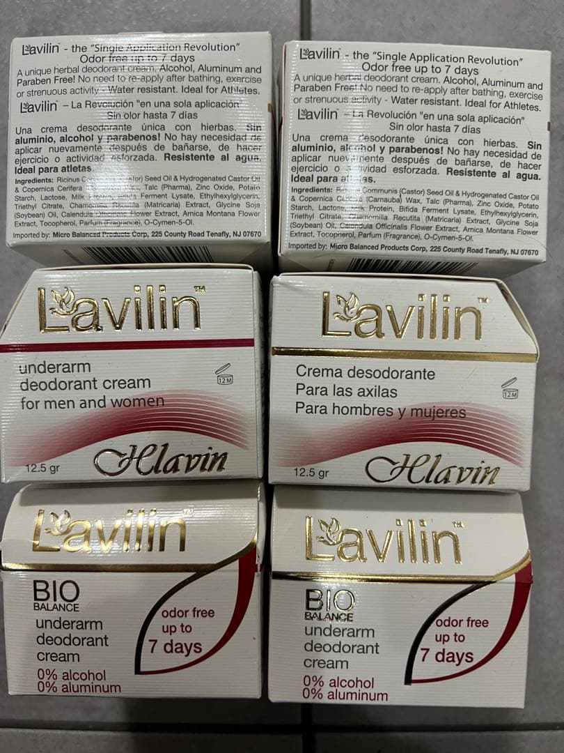 6個セット Lavilin ラヴィリン アンダーアーム デオドラントクリーム