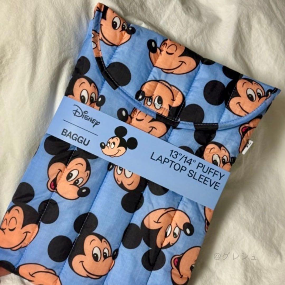 【完売品】BAGGU × Disney ミッキー ラップトップスリーブ13/14