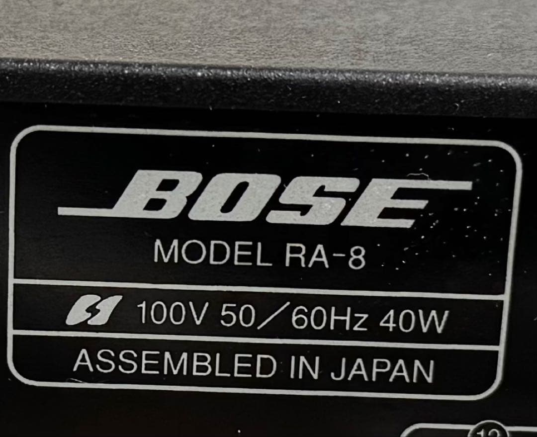 【動作OK】BOSE　レシーバーアンプ　RA-8　AM/FMチューナー内蔵