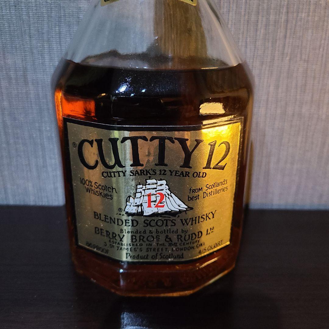 希少特級CUTTY12カティサーク 12年 金キャップ1970代流通