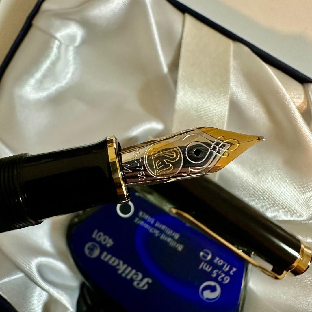 【未使用】Pelikan ペリカン 万年筆 スーベレーン M800 M字 18C