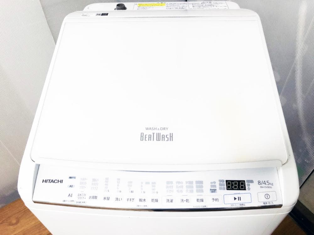 ★分解洗浄済！2021年製★日立 8㎏ 洗濯乾燥機【BW-DV80G】GD1K