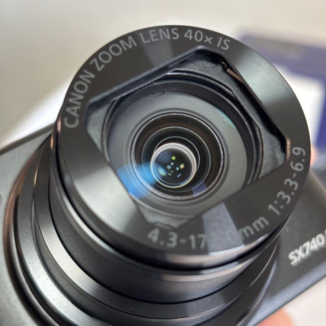 【極上美品】Canon PowerShot SX740 HS ブラック 元箱付き