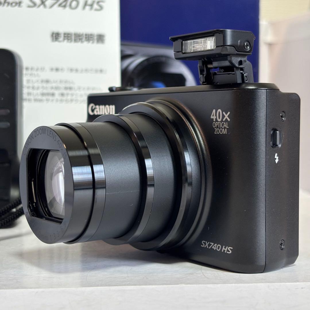 【極上美品】Canon PowerShot SX740 HS ブラック 元箱付き