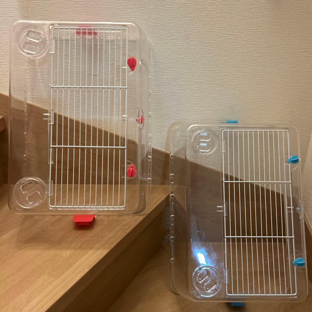 小動物用　ハムスター　ケージ　ルーミィ　ルーミー　ブルー&ピンク　2個セット
