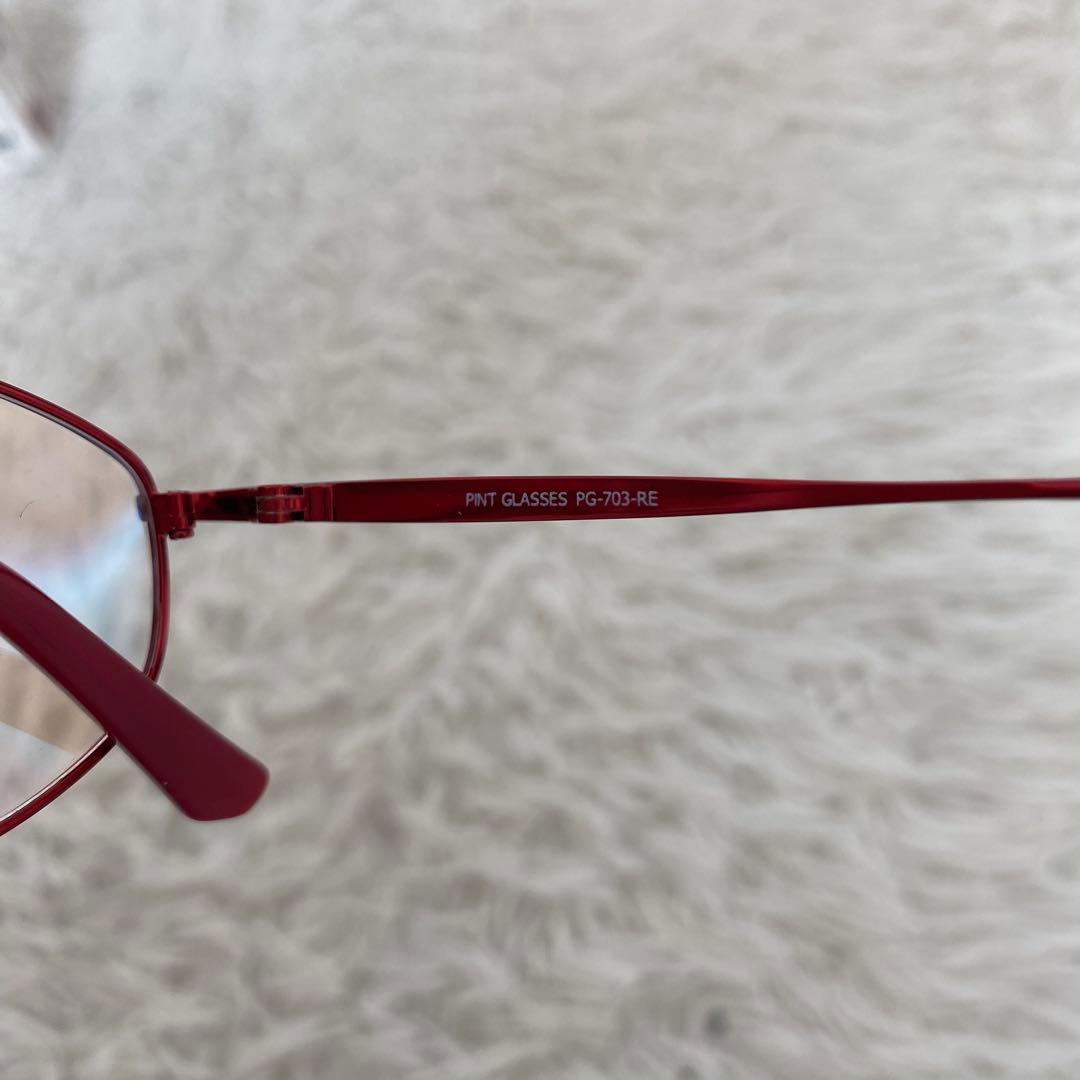 ピントグラス PG-703-RE/T 中度 レッド 老眼鏡 シニアグラス
