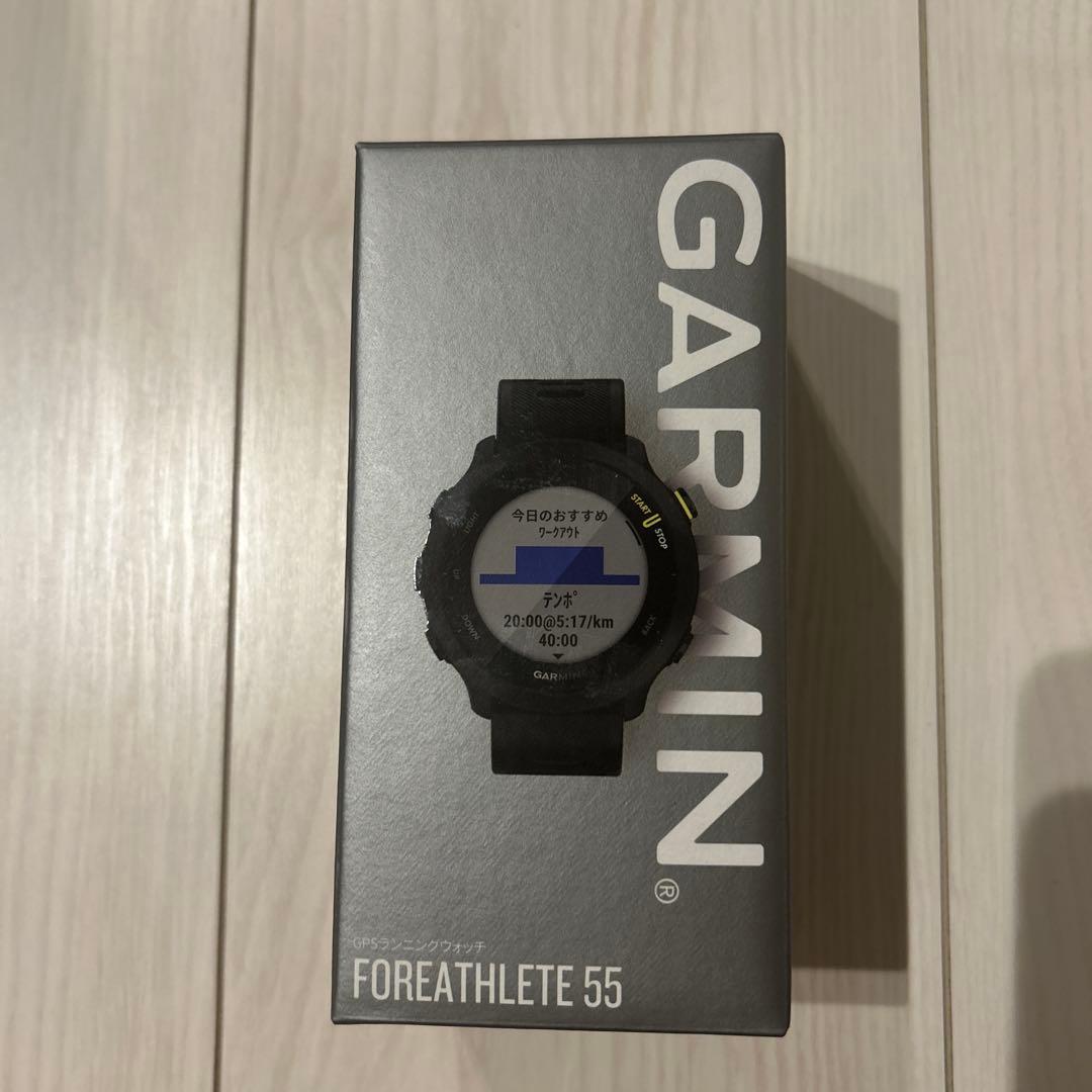 GARMIN FOREATHLETE 55 GPS 機能搭載ウォッチ ガーミン黒