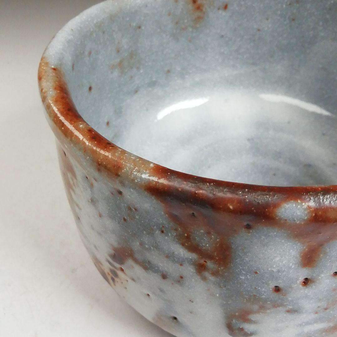 Ｗ３７９　茶碗　『鼡志野』『秀泉陶苑　沢田秀一 作』　共箱　抹茶碗　茶道具