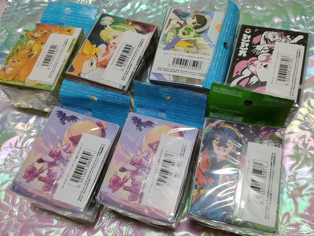 7個セット ポケモンカードゲーム デッキケース 色違いデカヌチャン等