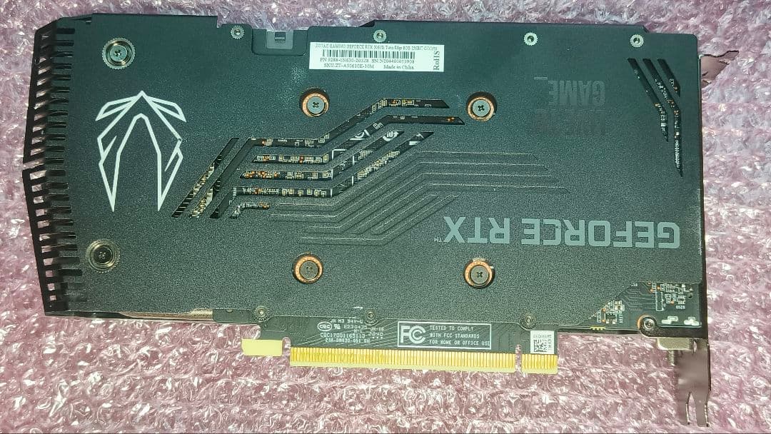 ZOTAC RTX 3060Ti Twin Edge 8G 動作確認済み