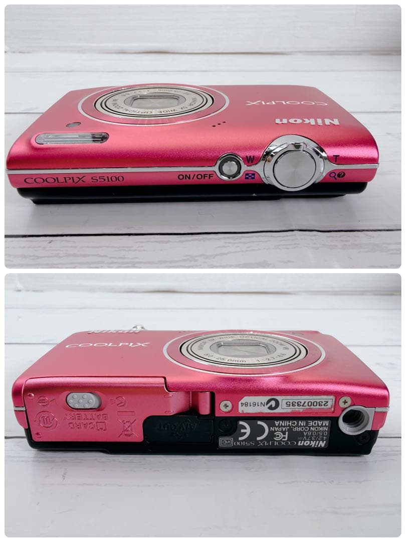 極美品　Nikon COOLPIX S5100 ピンク　動作確認済
