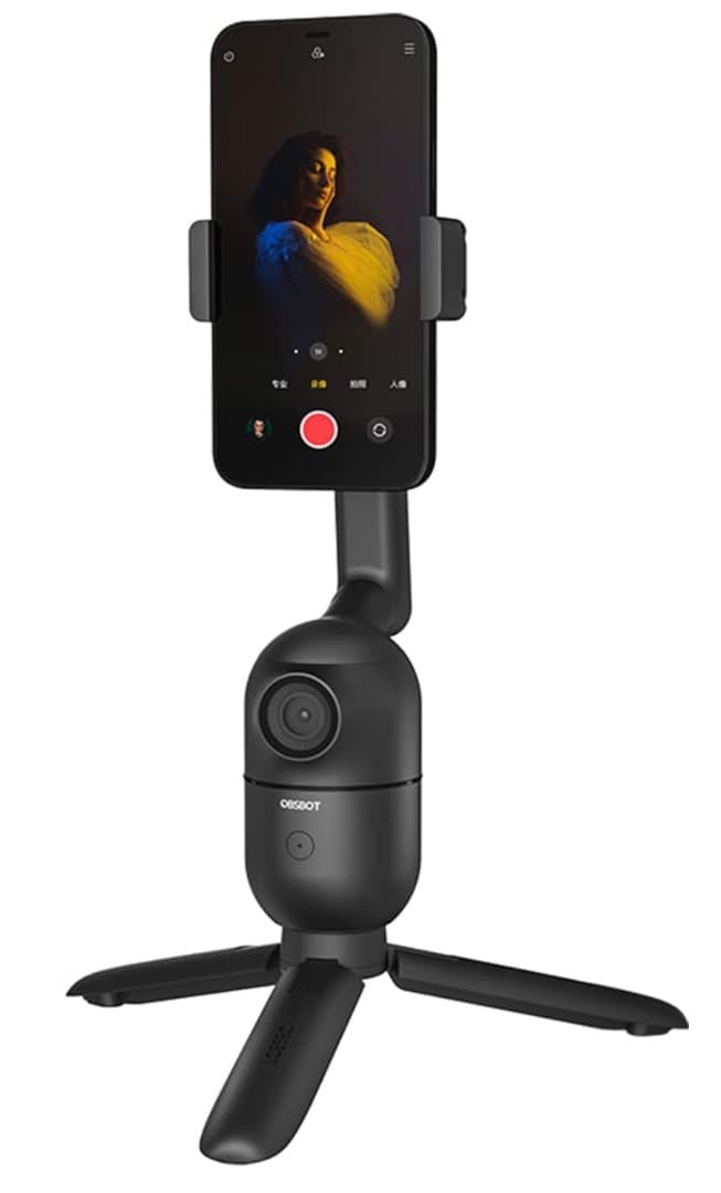 OBSBOT ME 自動追跡スマホスタンド 360度回転 ブラック