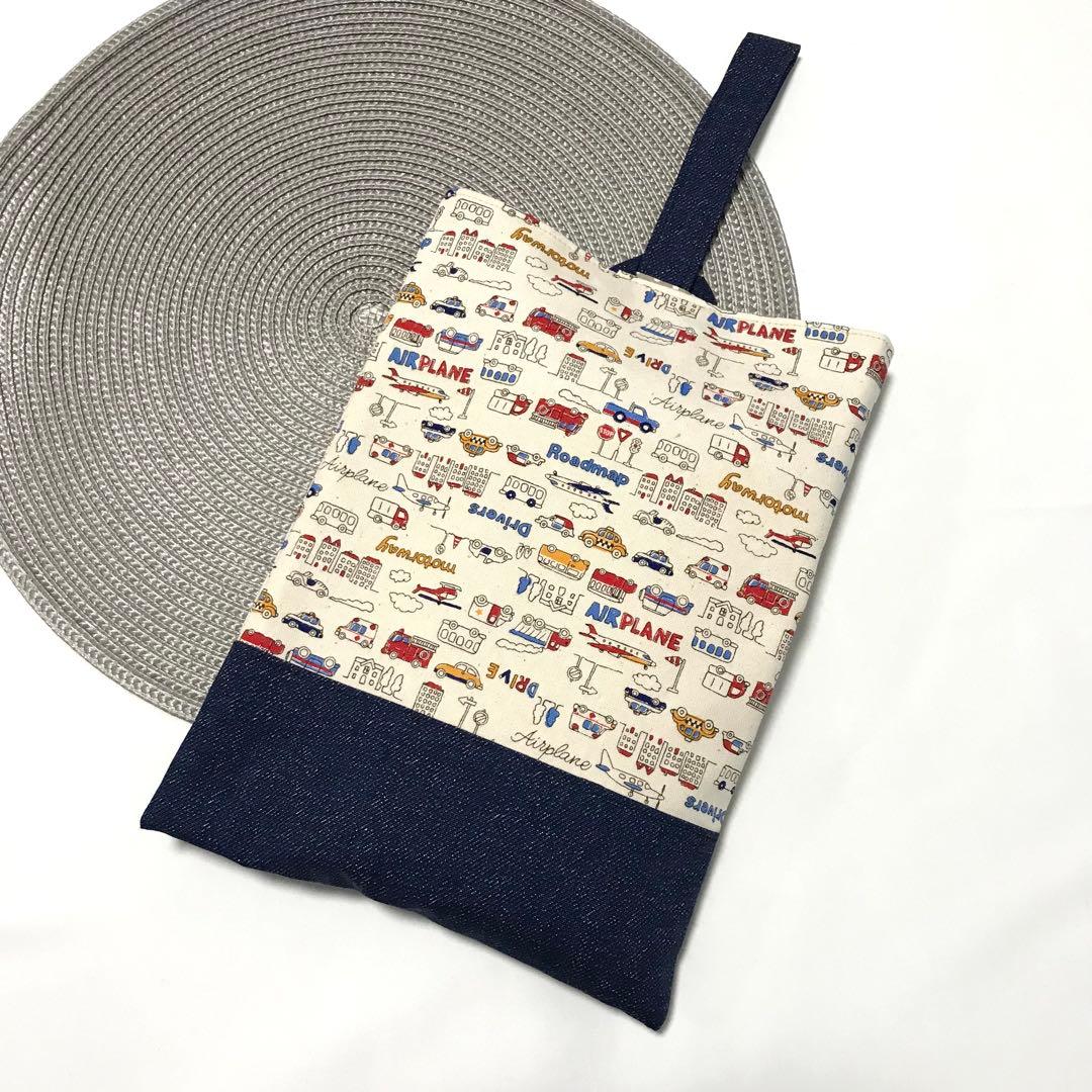 【専用ページ】レッスンバッグ　体操服入れ　上履き入れ等6点　車　ハンドメイド